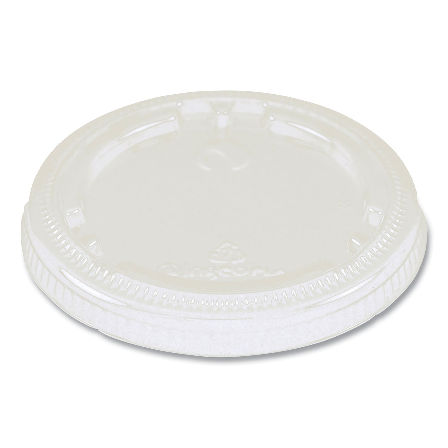 World Centric PLA Lids for Fiber Cups, 3.1" Diameter x 0.4"h, Clear, Plastic, 1,000/Carton (CPLCS9F)