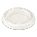 World Centric PLA Lids for Fiber Cups, 2.6" Diameter x 0.3"h, Clear, Plastic, 2,000/Carton (CPLCS2S)