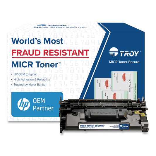 Troy 0281681001 289X High-Yield MICR Toner Secure, Alternative for HP CF289X, Black (02816810E1)