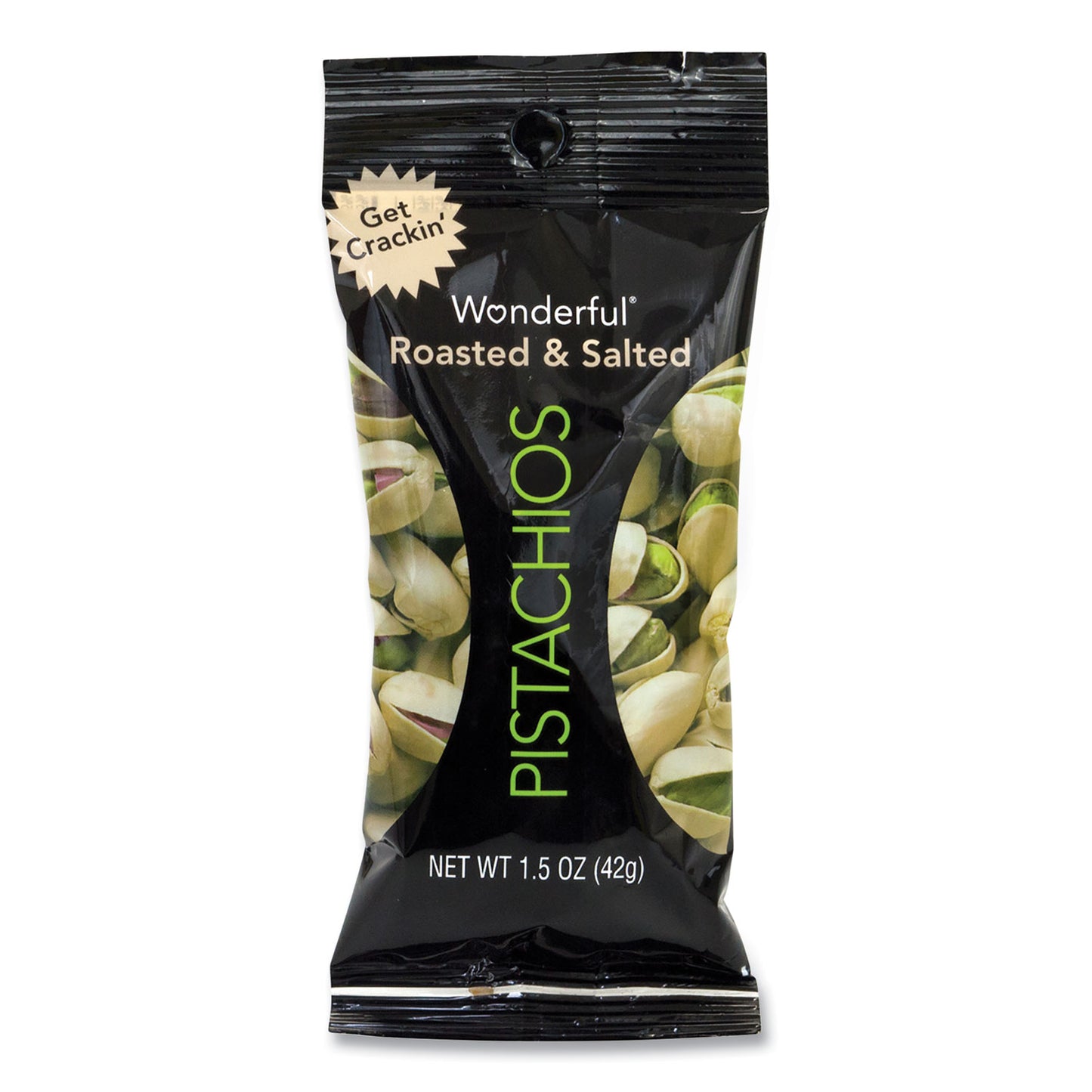 Wonderful Roasted and Salted Pistachios, 1.5 oz Bag, 24/Pack (22000784)