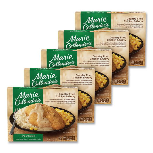 Marie Callender's Country Fried Chicken and Gravy, 13.1 oz Bowl, 5/Pack (90300169)