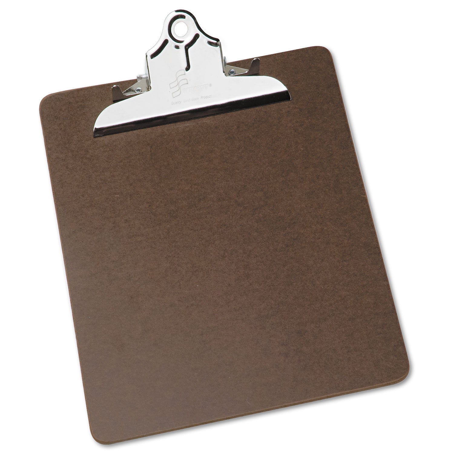 AbilityOne 7520002815918, SKILCRAFT Composition Board Clipboard, 5.5" Clip Capacity, Holds 8.5 x 11 Sheets, Brown