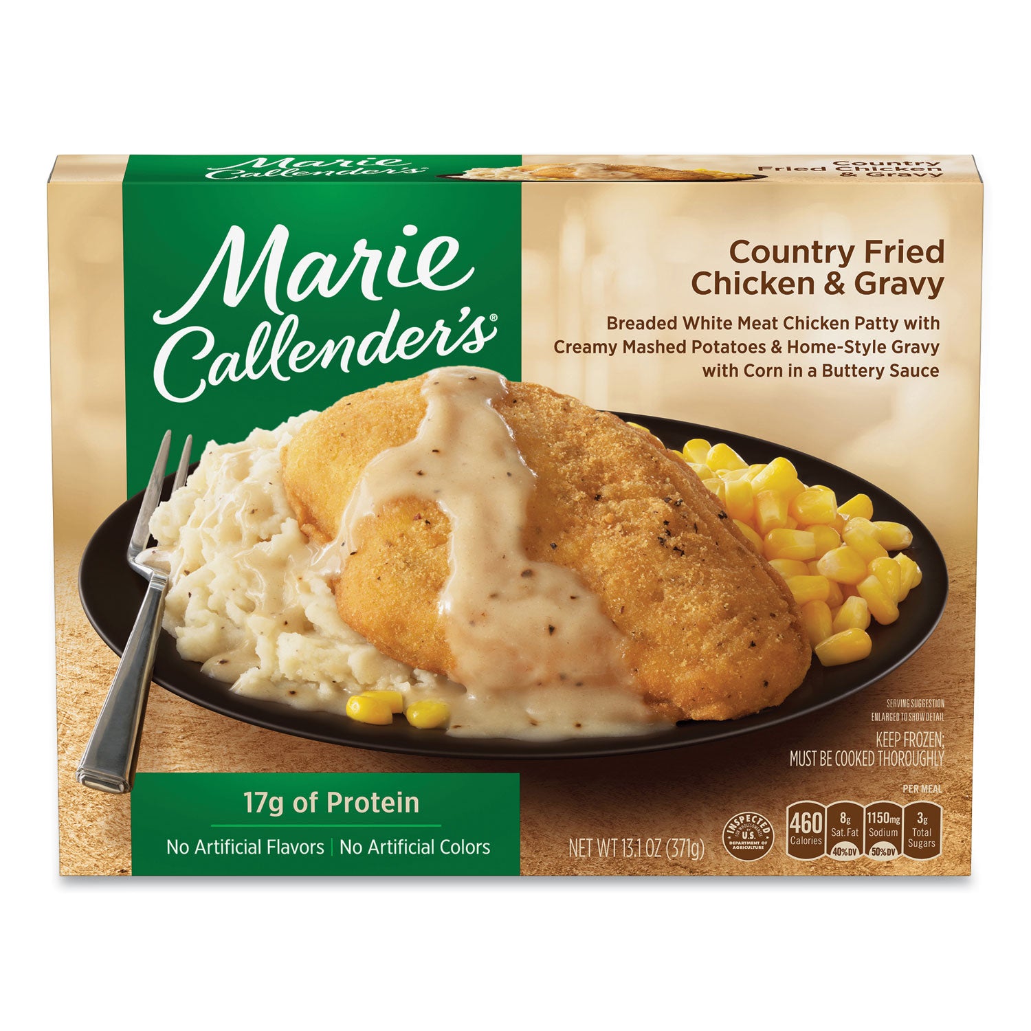 Marie Callender's Country Fried Chicken and Gravy, 13.1 oz Bowl, 5/Pack (90300169)