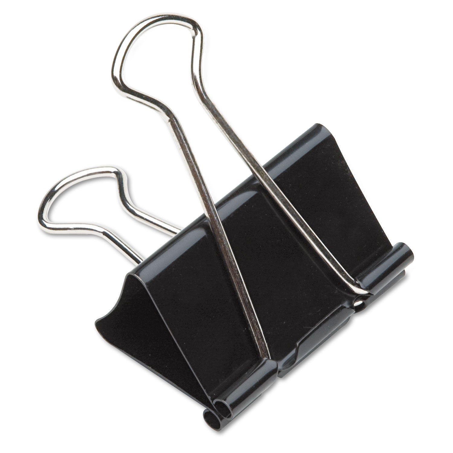 AbilityOne NSN2855995, SKILCRAFT Binder Clip, Large, Black/Silver, Dozen