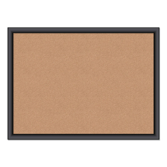 U Brands Cork Bulletin Board, 23 x 17, Tan Surface, Black Frame (026U0001)