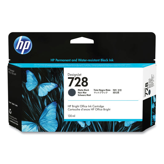 HP 728, (3WX25A) Matte Black Original Ink Cartridge