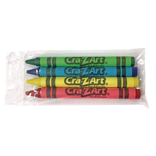 Cra-Z-Art Washable Crayons, Assorted, 4/Pack (10314200)