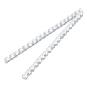 Fellowes Plastic Comb Bindings, 5/16" Diameter, 40 Sheet Capacity, White, 100/Pack (52508)