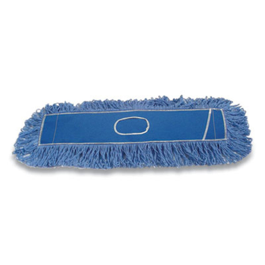 Rubbermaid Commercial Twisted Loop Blend Dust Mop, PIC/PET Polyester, 24" x 5", Blue (25300BL00)