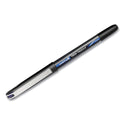 uni-ball VISION Roller Ball Pen, Stick, Extra-Fine 0.5 mm, Blue Ink, Black/Blue/Clear Barrel, 12/Pack (1734919)