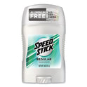 Speed Stick Deodorant, Regular Scent, 1.8 oz, White, 12/Carton (94020)