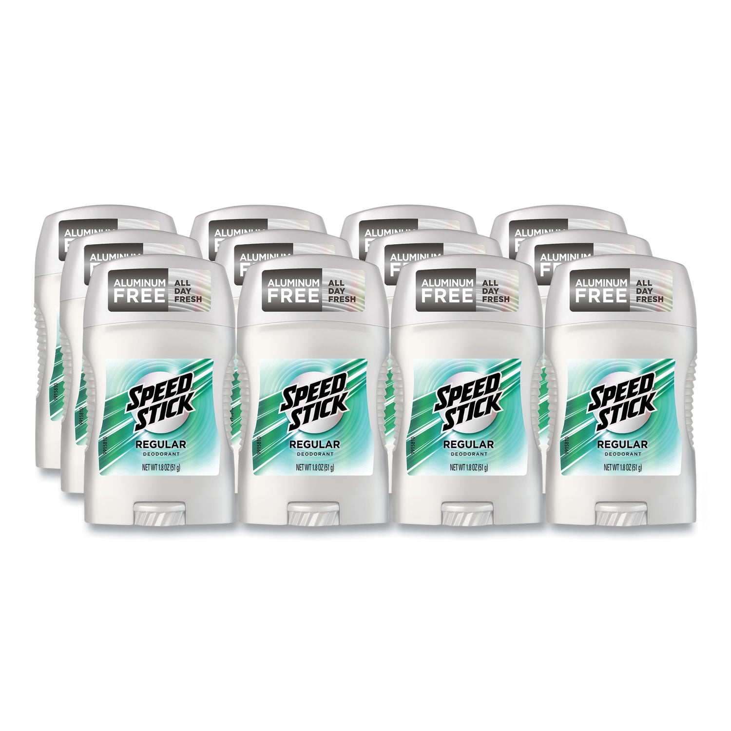 Speed Stick Deodorant, Regular Scent, 1.8 oz, White, 12/Carton (94020)