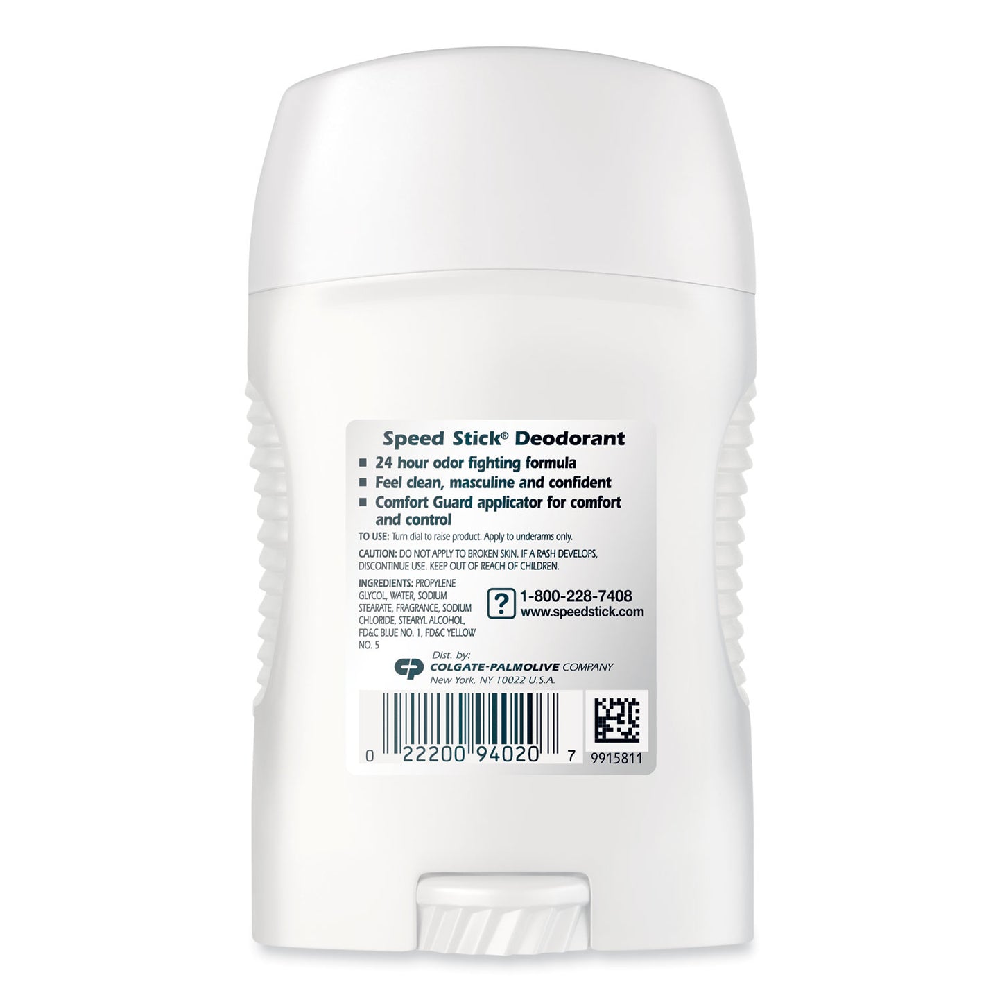 Speed Stick Deodorant, Regular Scent, 1.8 oz, White, 12/Carton (94020)