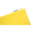 AbilityOne 7530013649501, SKILCRAFT Hanging File Folder, Letter Size, 1/5-Cut Tabs, Yellow, 25/Box