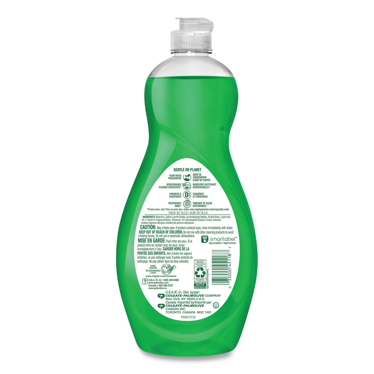 Ultra Palmolive Dishwashing Liquid, Ultra Strength, Original Scent, 20 oz Bottle (45118EA)