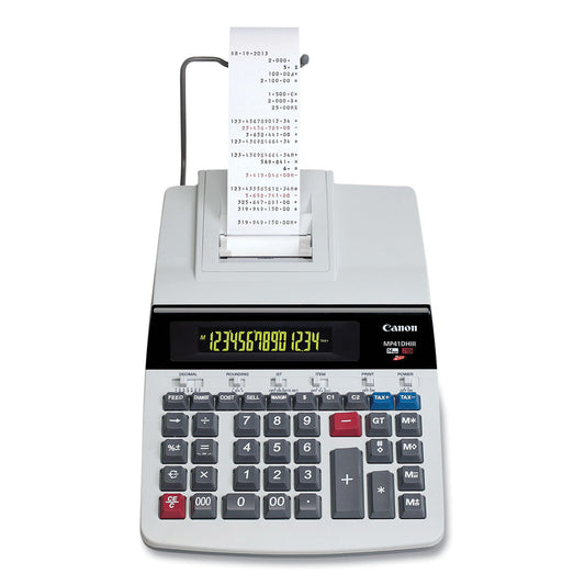 Canon MP41DHIII 14-Digit Desktop Calculator, Black/Red Print, 4.3 Lines/Sec (8709B001AA)