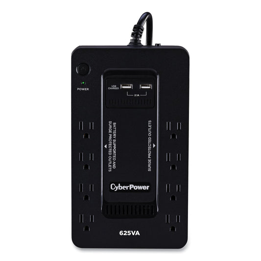 CyberPower ST625U Standby UPS Battery Backup, 8 Outlets, 625 VA, 890 J