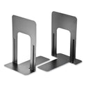 Officemate Steel Bookends, Nonskid, 5.88 x 8.25 x 9, Black, 1 Pair (93051)