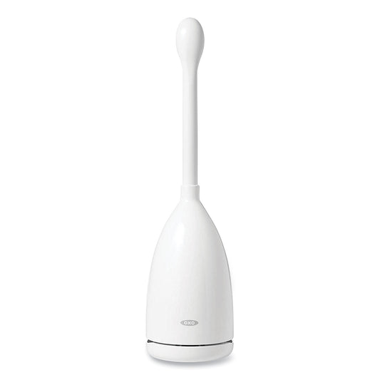 OXO Good Grips Nylon Toilet Brush with Canister, White (12241600)