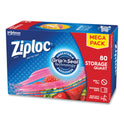 Ziploc Seal Top Bags, Quart, 7.44" x 7", Clear, 80/Box (314471)