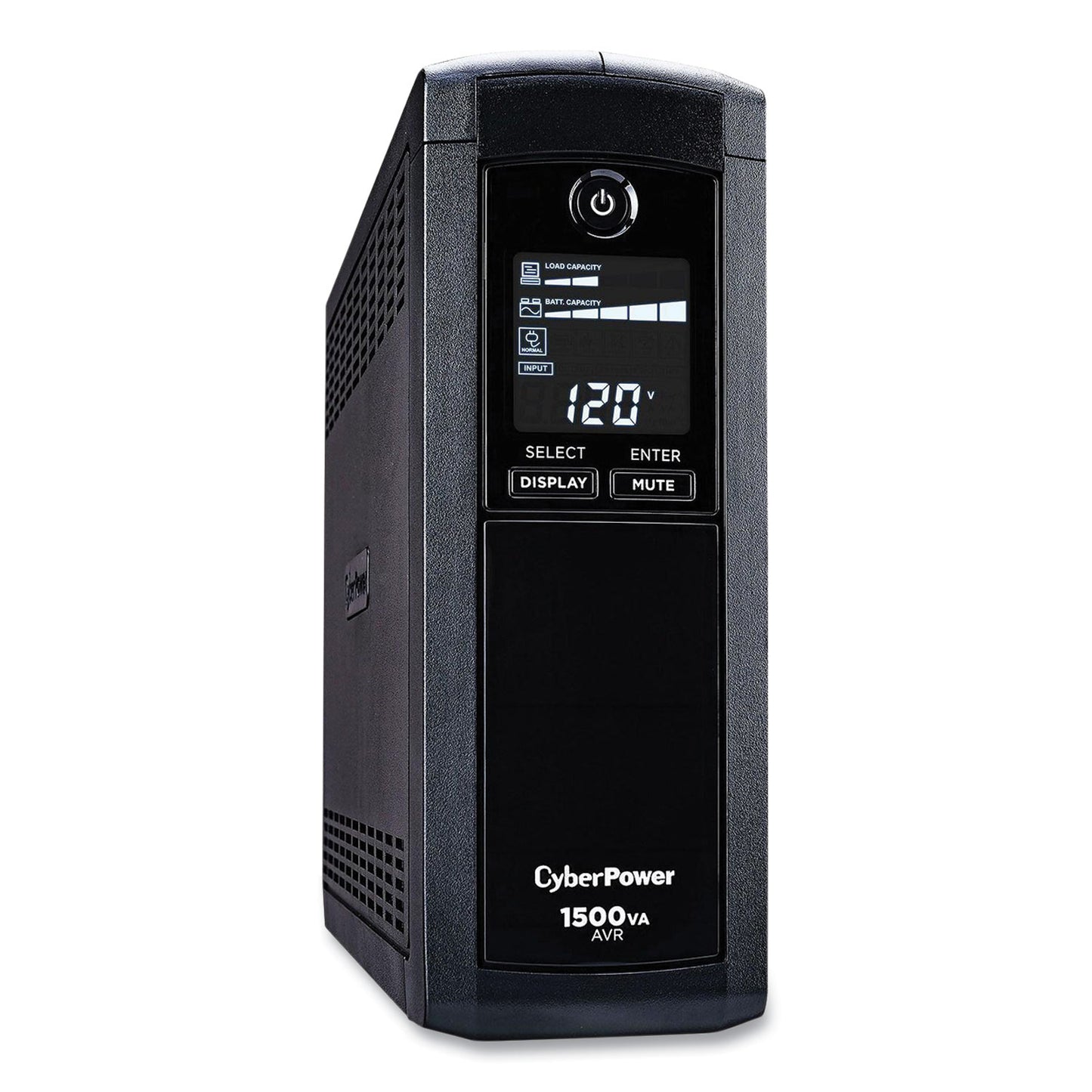 CyberPower PFC Sinewave CP1500PFCLCD UPS Battery Backup, 12 Outlets, 1,500 VA, 1,030 J