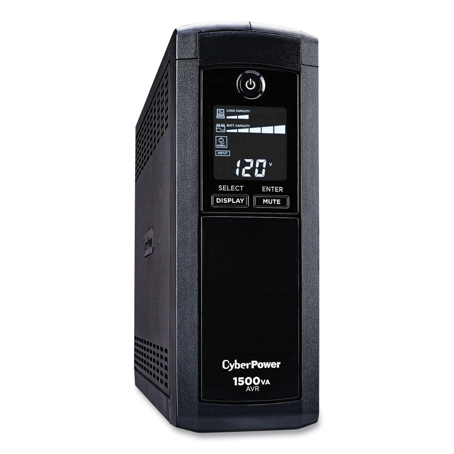 CyberPower PFC Sinewave CP1500PFCLCD UPS Battery Backup, 12 Outlets, 1,500 VA, 1,030 J