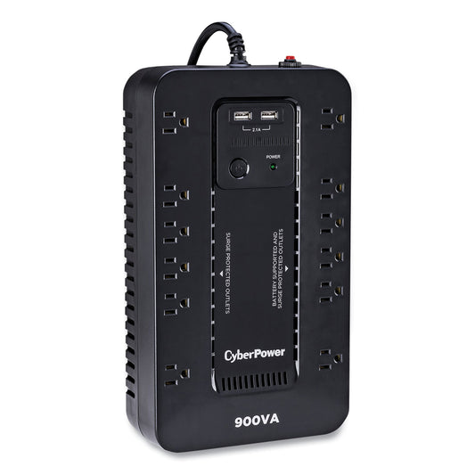 CyberPower ST900U Standby UPS Battery Backup, 12 Outlets, 900 VA, 890 J