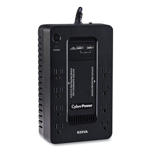 CyberPower ST625U Standby UPS Battery Backup, 8 Outlets, 625 VA, 890 J