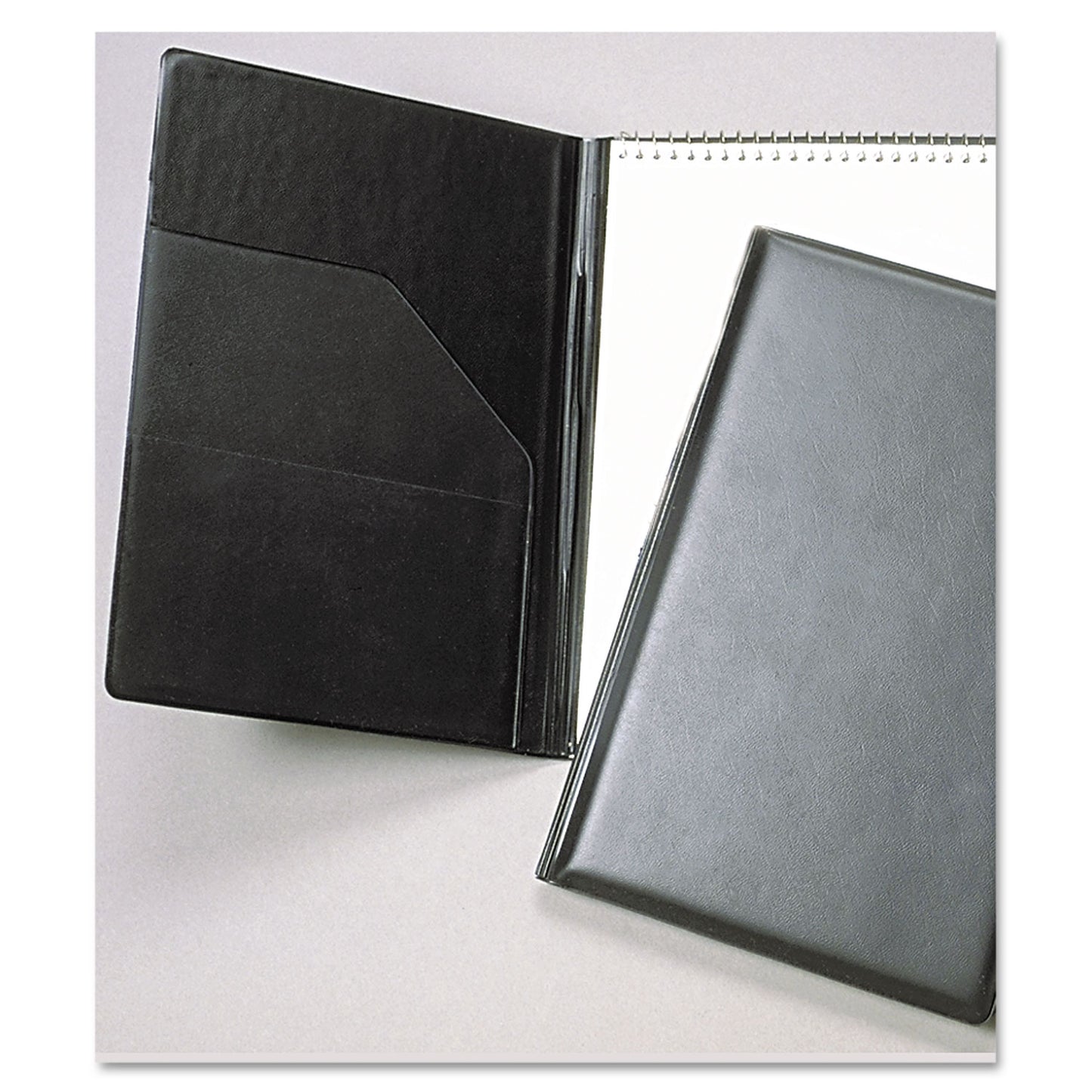 AbilityOne 7510014547388, SKILCRAFT Vinyl Steno Pad Holder, Vinyl/Foam, 6" x 9", 80 Page, Black