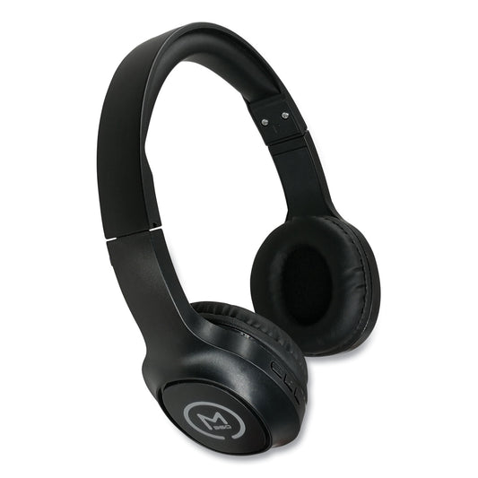 Morpheus 360 TREMORS Stereo Wireless Headphones with Microphone, 3 ft Cord, Black (HP4500B)