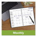 AT-A-GLANCE DayMinder Monthly Planner, Ruled Blocks, 12 x 8, Black Cover, 14-Month: Dec 2024 to Jan 2026 (SK200)