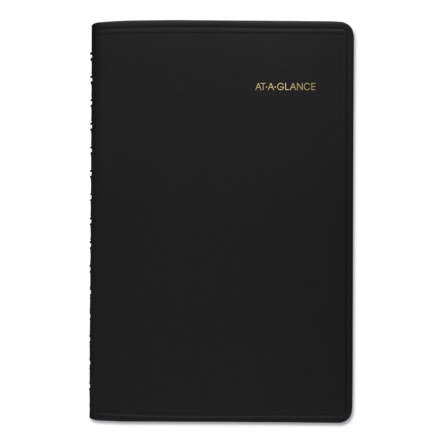 AT-A-GLANCE Daily Appointment Book with 15-Minute Appointments, One Day/Page: Mon to Sun, 8 x 5, Black Cover, 12-Month (Jan to Dec): 2025 (7080005)