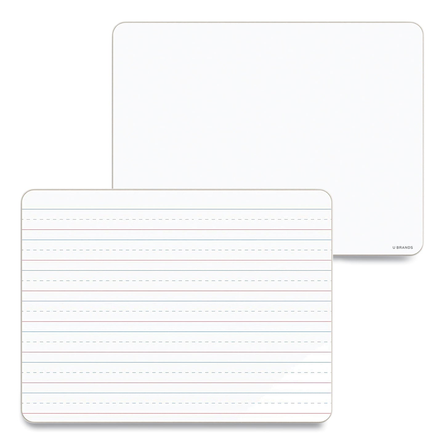 U Brands Double-Sided Dry Erase Lap Board, 12 x 9, White Surface, 10/Pack (483U0001)