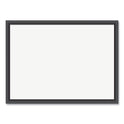 U Brands Magnetic Dry Erase Board with Wood Frame, 23 x 17, White Surface, Black Frame (307U0001)