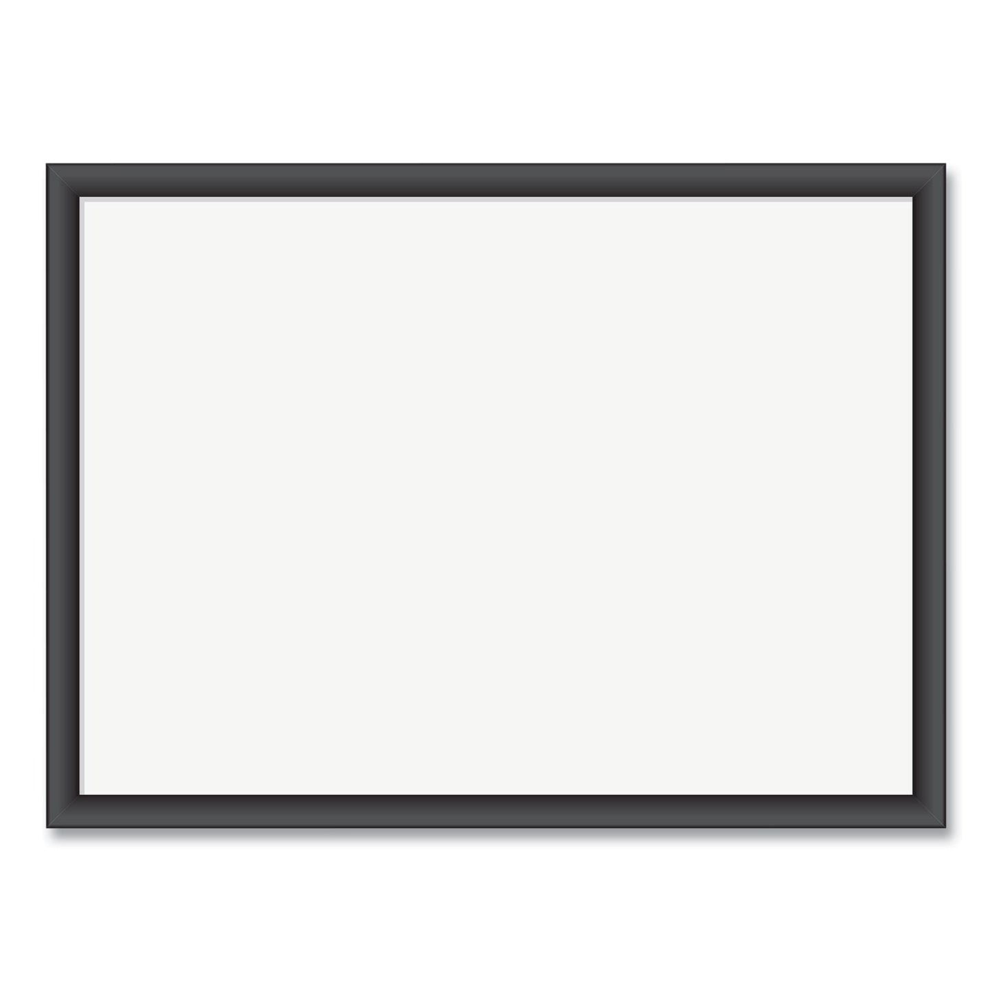 U Brands Magnetic Dry Erase Board with Wood Frame, 23 x 17, White Surface, Black Frame (307U0001)