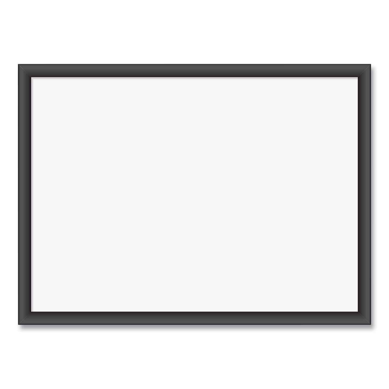 U Brands Magnetic Dry Erase Board with Wood Frame, 23 x 17, White Surface, Black Frame (307U0001)
