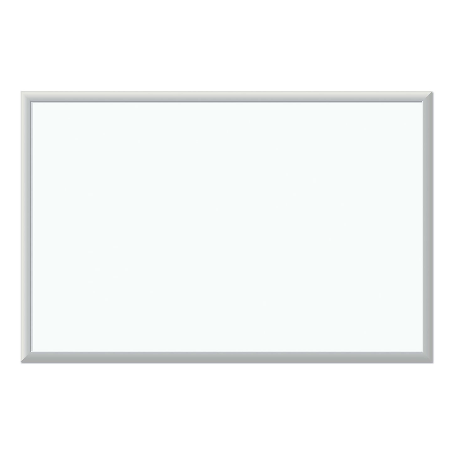 U Brands Melamine Dry Erase Board, 35 x 23, White Surface, Silver Frame (031U0001)