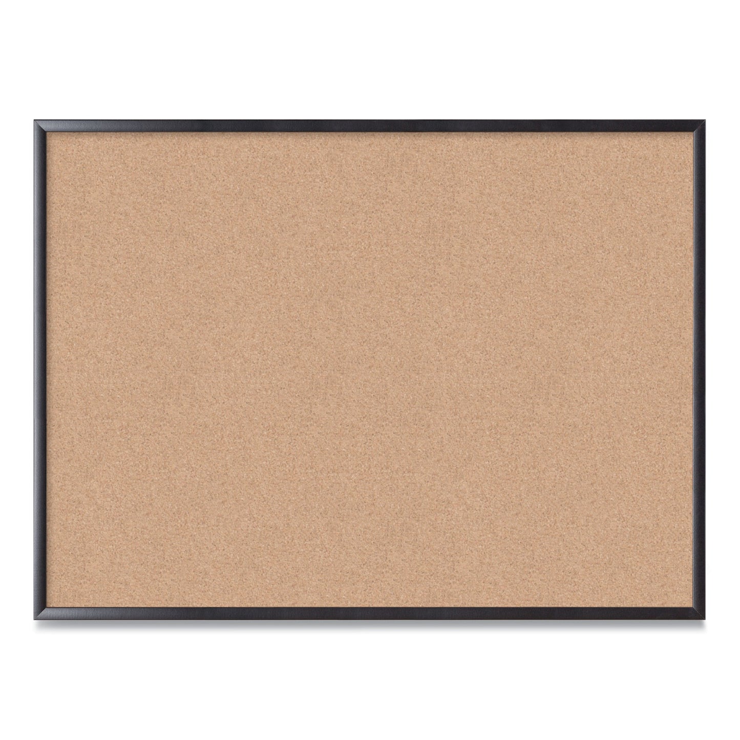 U Brands Cork Bulletin Board, 47 x 35, Tan Surface, Black Frame (2876U0001)