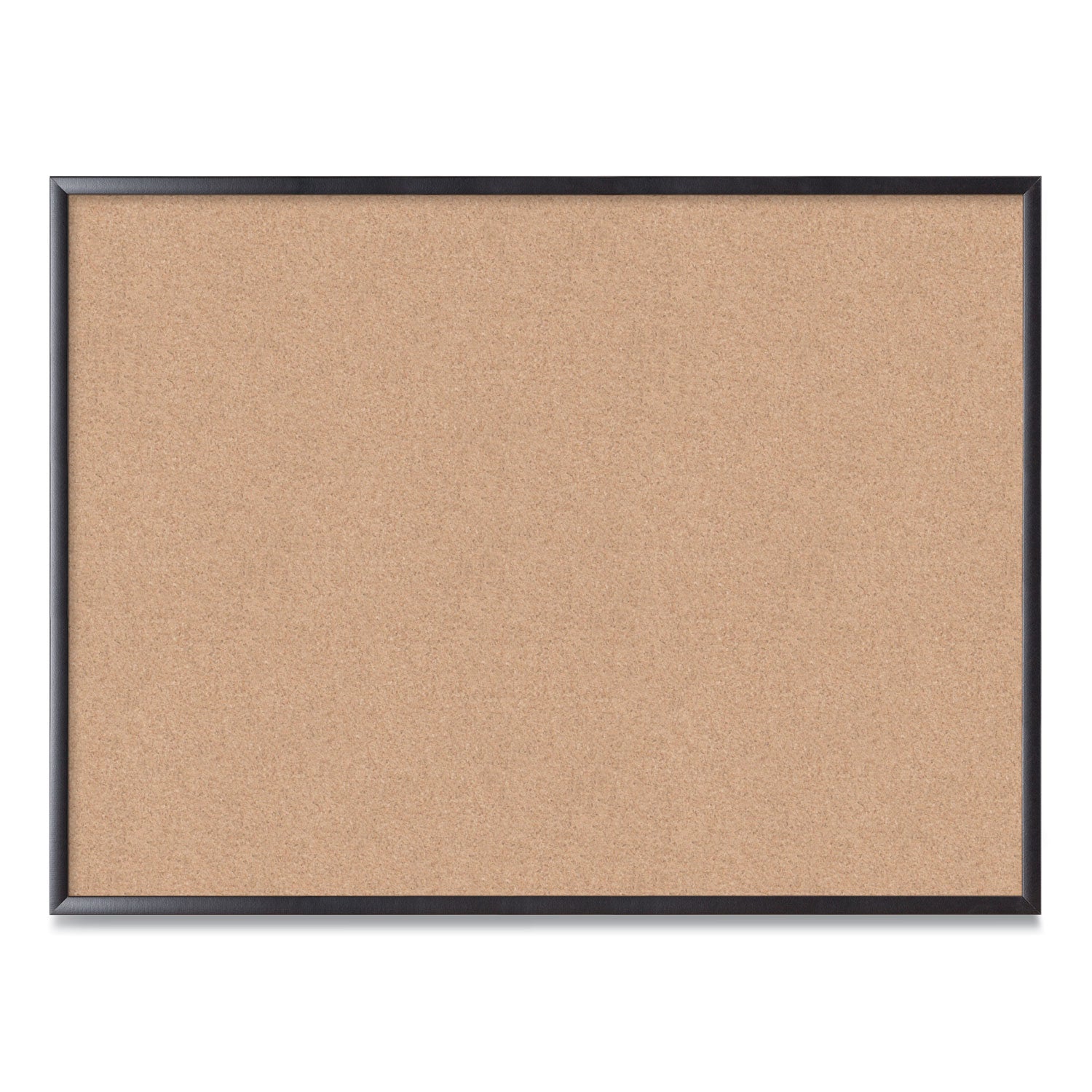 U Brands Cork Bulletin Board, 47 x 35, Tan Surface, Black Frame (2876U0001)