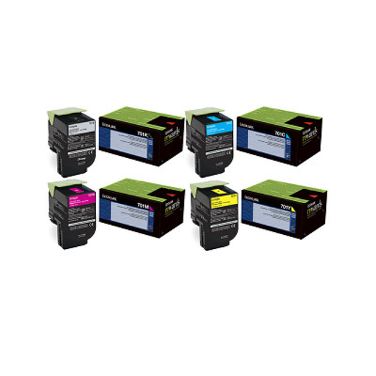 Lexmark 701 Toner Cartridge Set