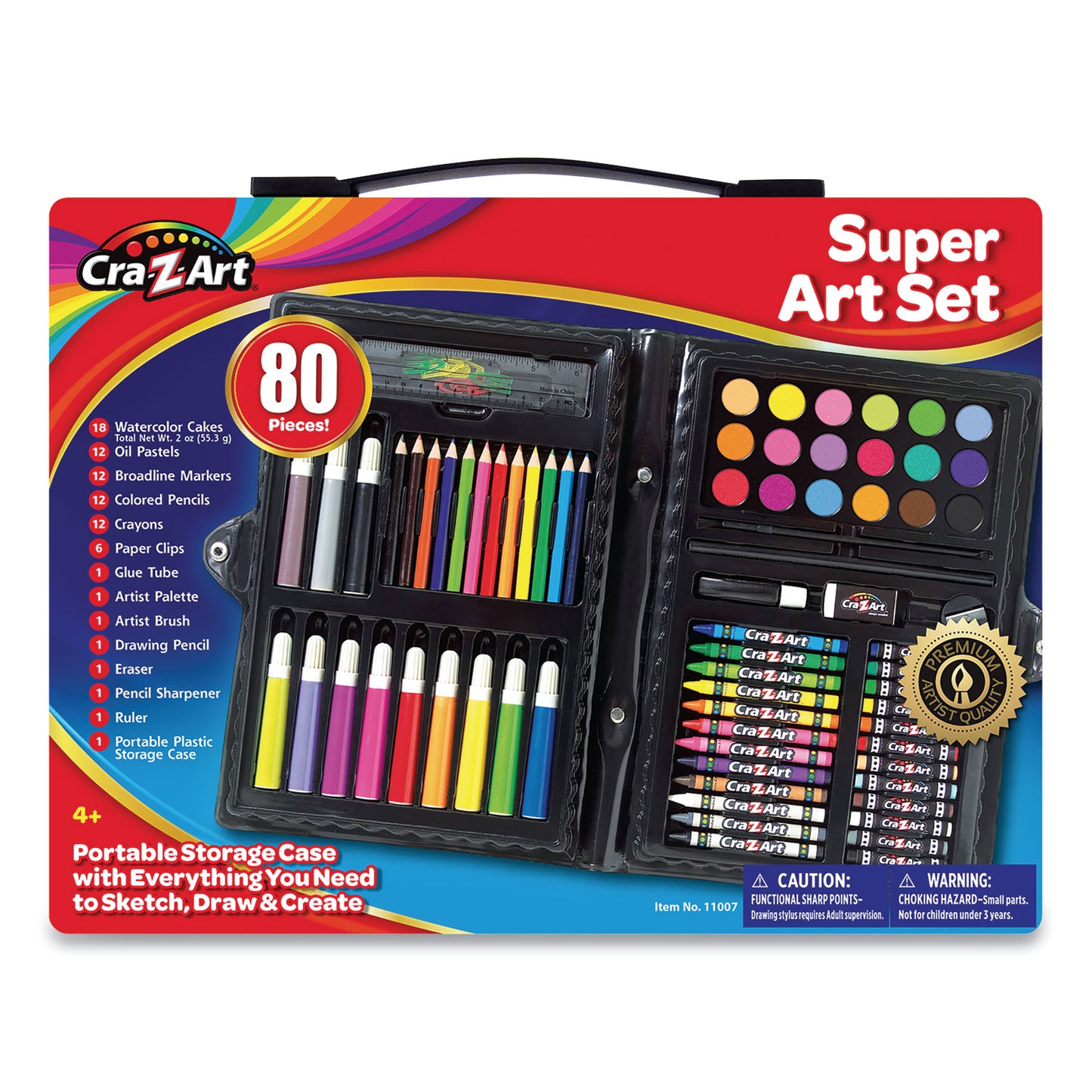 Cra-Z-Art Super Art Set, 80 Pieces (110076)