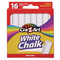 Cra-Z-Art White Chalk, 16/Pack (1080048)