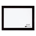 Quartet Home Decor Magnetic Dry Erase Board, 23 x 17, White Surface, Black Wood Frame (79282)