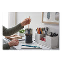 X-ACTO Model 1799 Powerhouse Office Electric Pencil Sharpener, AC-Powered, 3 x 3 x 7, Black/Silver/Smoke (1799X)