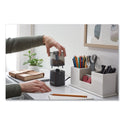 X-ACTO Model 1799 Powerhouse Office Electric Pencil Sharpener, AC-Powered, 3 x 3 x 7, Black/Silver/Smoke (1799X)