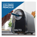 X-ACTO Model 19501 Mighty Mite Home Office Electric Pencil Sharpener, AC-Powered, 3.5 x 5.5 x 4.5, Black/Gray/Smoke (19501X)