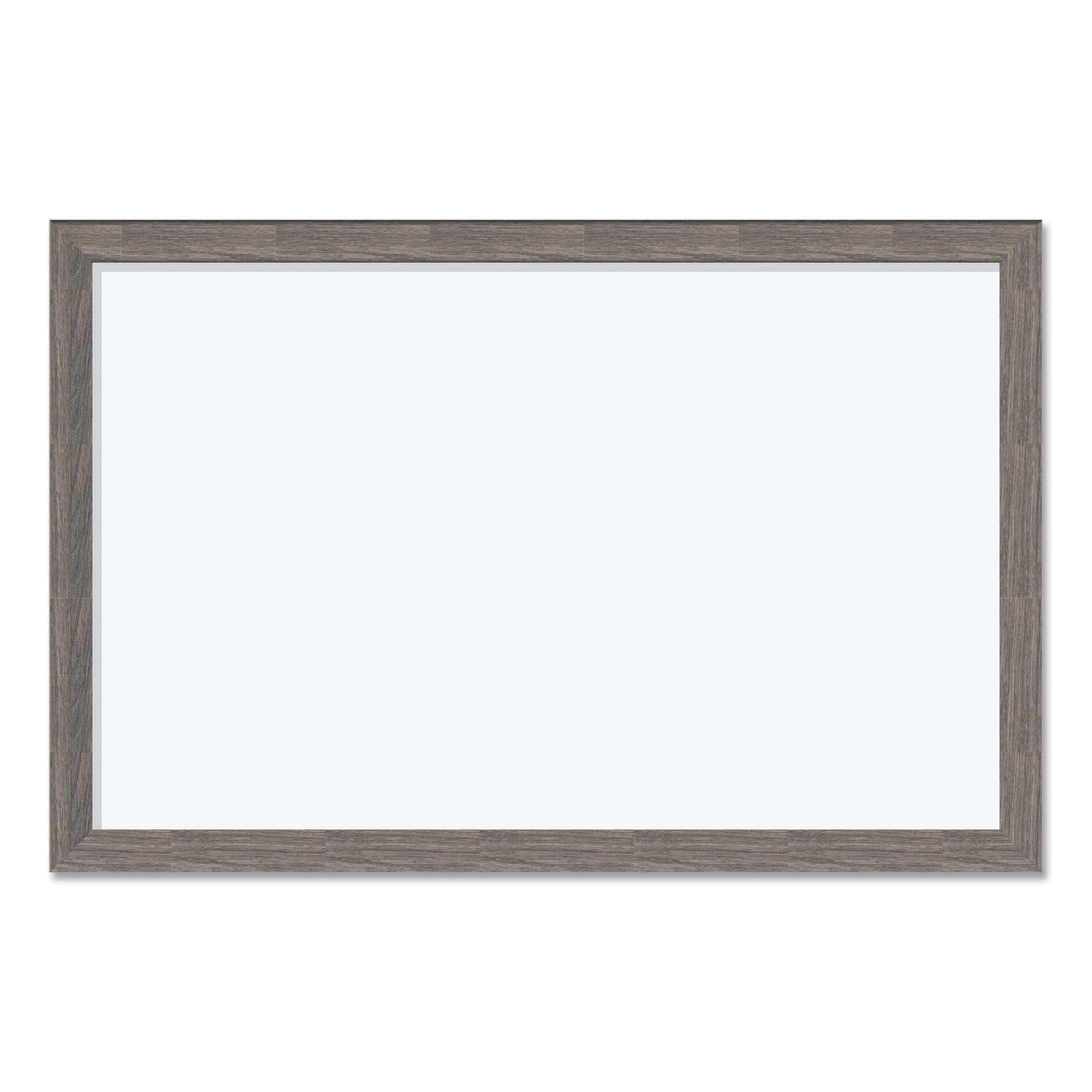 U Brands Magnetic Dry Erase Board with Rustic Frame, 35 x 23, White Surface, Brown Frame (4890U0001)