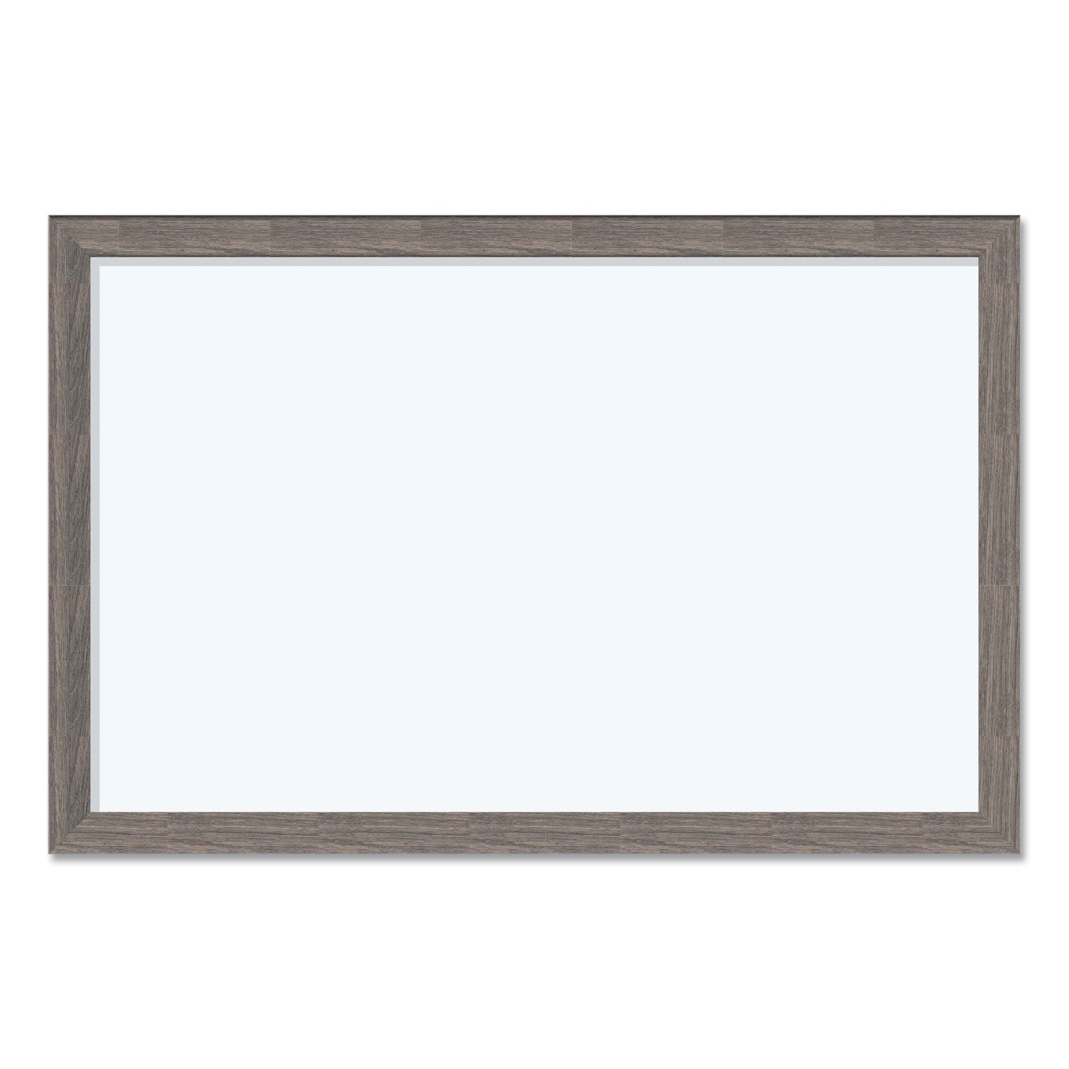 U Brands Magnetic Dry Erase Board with Rustic Frame, 35 x 23, White Surface, Brown Frame (4890U0001)