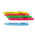 AbilityOne 7520015548208, SKILCRAFT Retractable Highlighter, Assorted Ink Colors, Chisel Tip, Assorted Barrel Colors, 10/Set