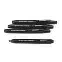 AbilityOne 7520015550297, SKILCRAFT Retractable Permanent Marker, Broad Chisel Tip, Black, 4/Pack